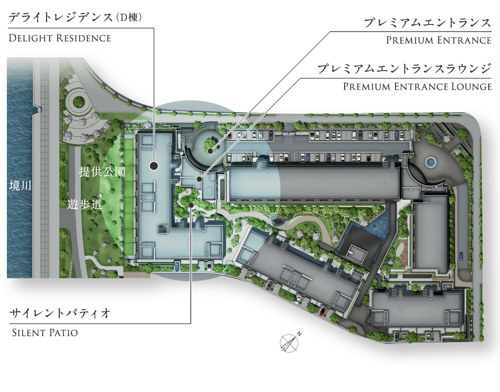 敷地配置完成予想図